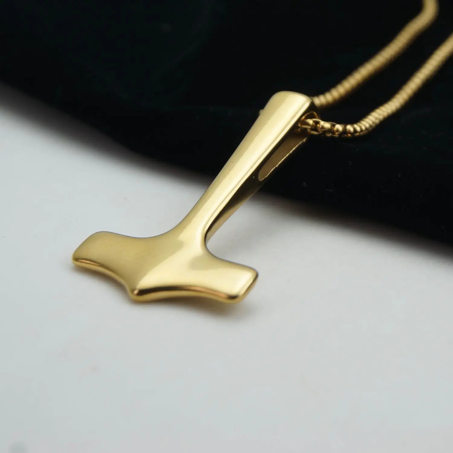 Historical Thor Hammer Mjolnir Stainless Steel Necklace