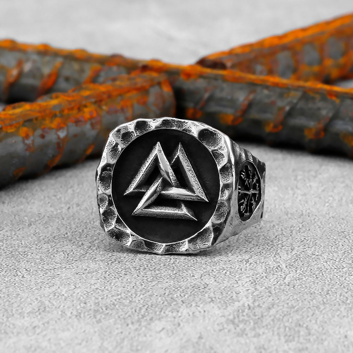 Valknut in Stainless Steel Ring