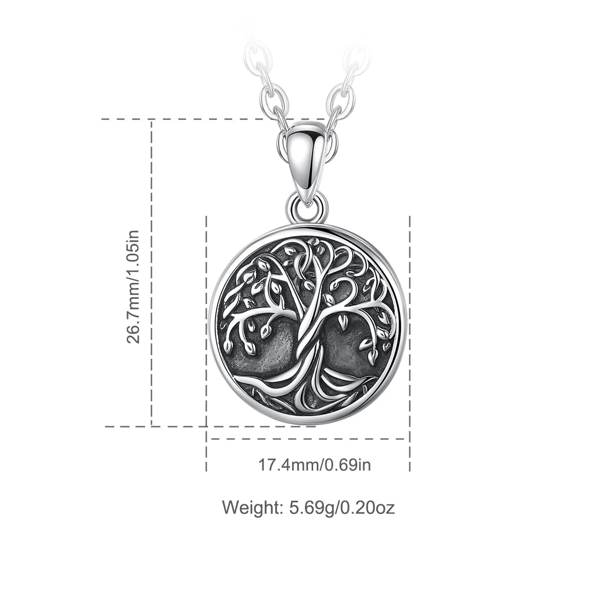 The Tree of Life Yggdrasil Locket Necklace in 925 Sliver