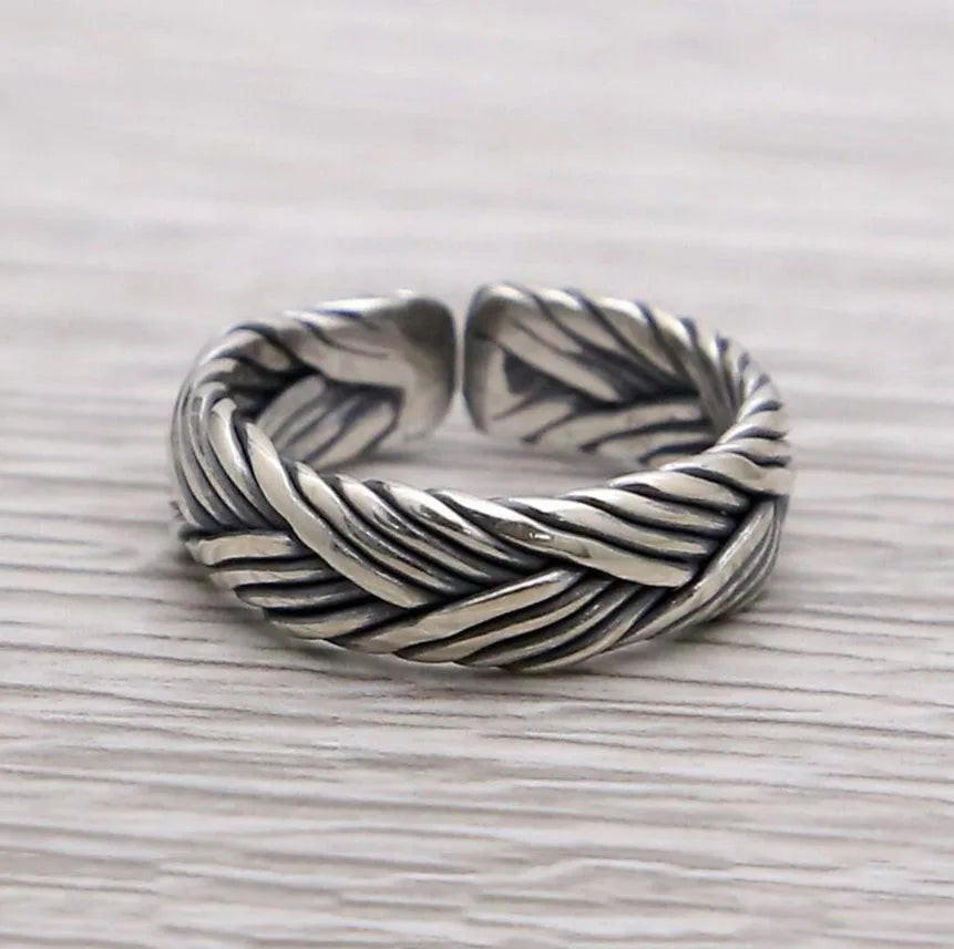 Wide Gleipnir - Handmade 925 Sterling Silver Ring