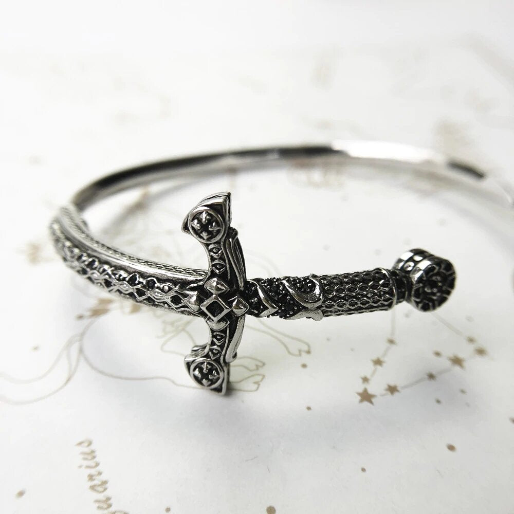 Freyr Sword 925 Sterling Silver Bracelet