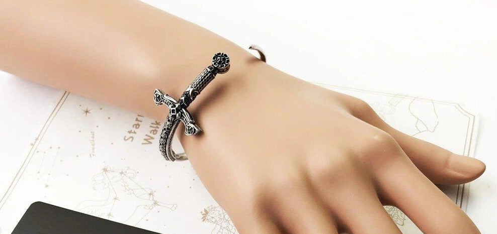 Freyr Sword 925 Sterling Silver Bracelet