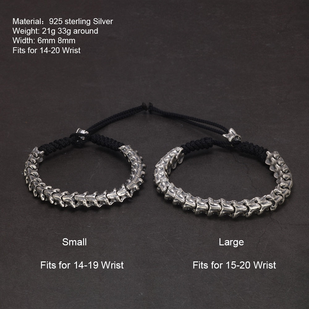 Spine of Hel Vertebrae Bracelet in 925 Sterling Silver