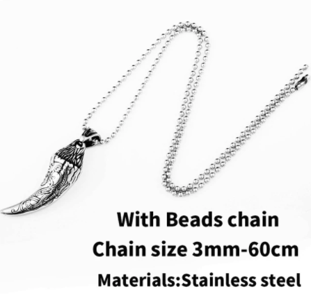 Jörmungandr's Fang Stainless Steel Necklace