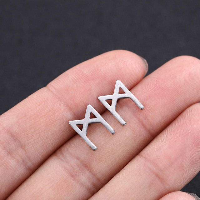 Sacred Runes Stainless Steel Earrings