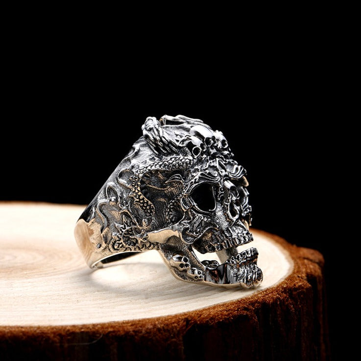 Champion of the Dead 925 Sterling Silver Adjustable Ring
