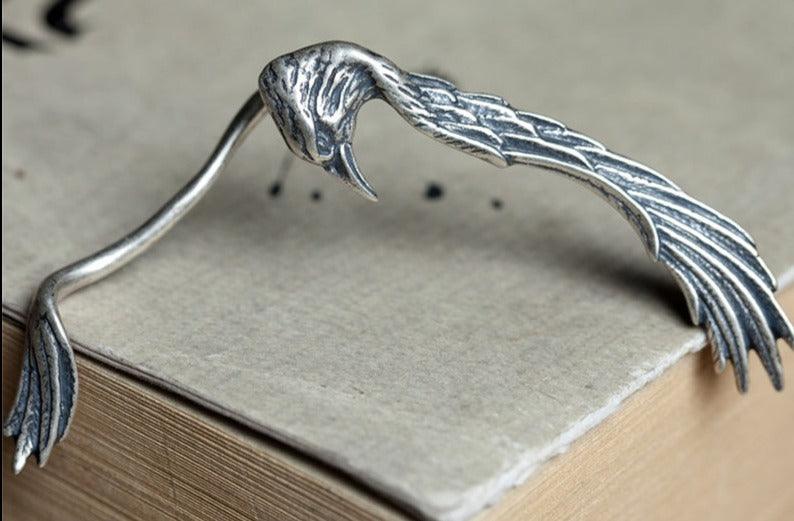 Allfather Raven 925 Sterling Silver Earring - TheWarriorLodge