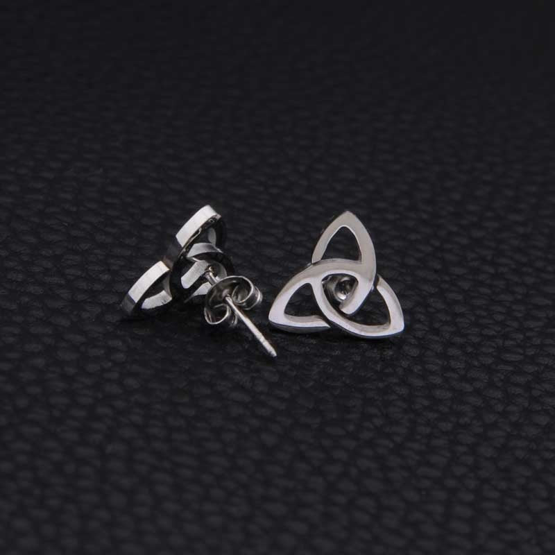 Triquetra Stainless Steel Stud Earring