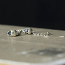 925 Sterling Silver Hel Skull Earrings