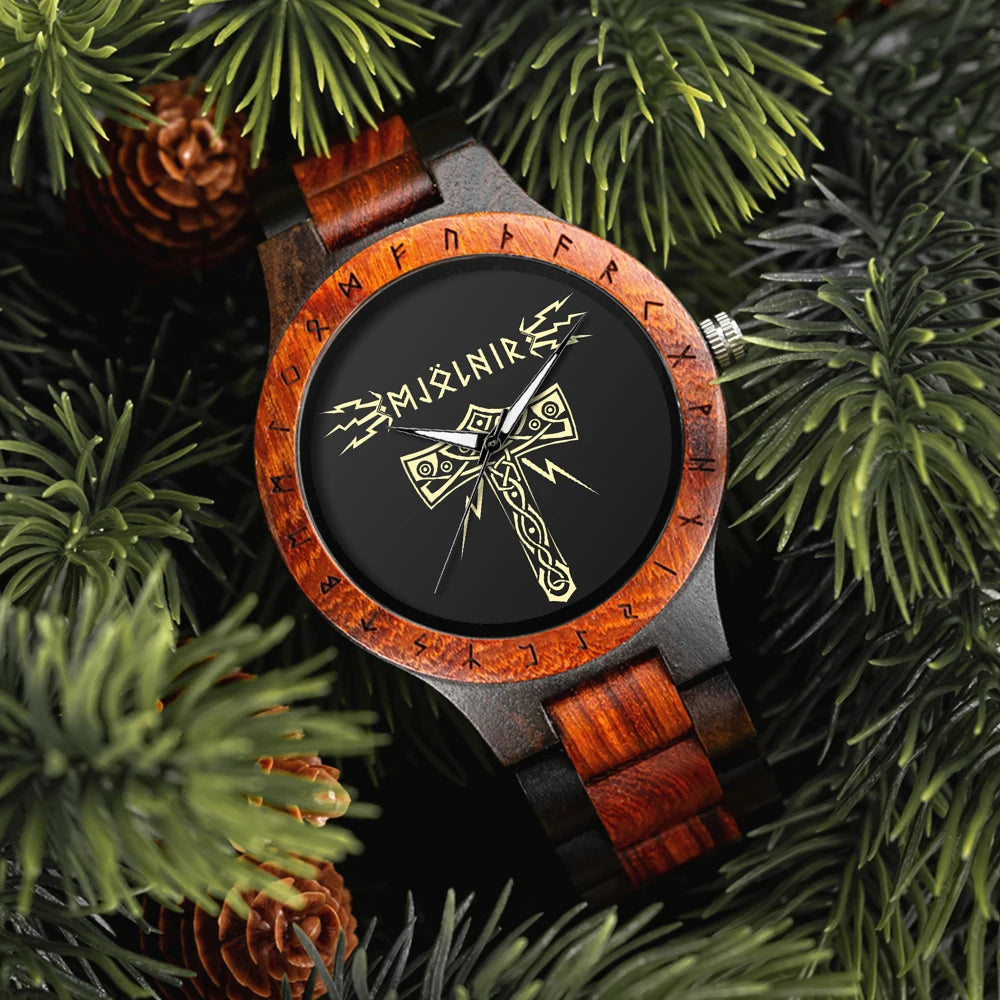 Viking Vintage Wooden Watch