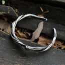 A Branch from Yggdrasil Steel Bracelet