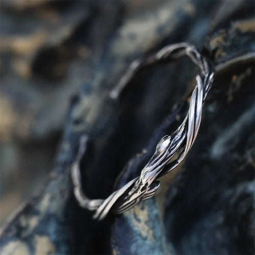 A Branch from Yggdrasil Steel Bracelet