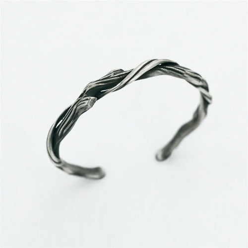 A Branch from Yggdrasil Steel Bracelet