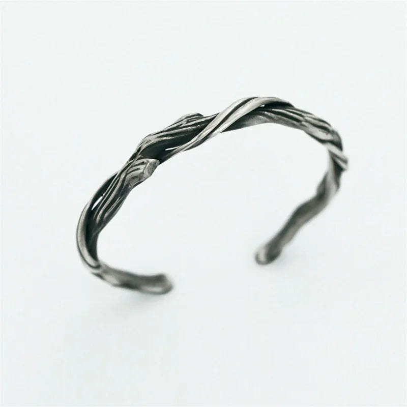 A Branch from Yggdrasil Steel Bracelet
