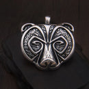 Berserker Bear 925 Sterling Silver Necklace