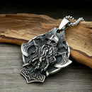 Berserker Warrior Steel Necklace