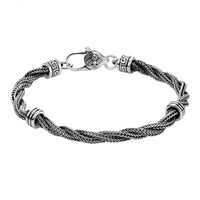 Binding of Fenrir Gleipnir Braided 925 Silver Bracelet