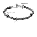 Binding of Fenrir Gleipnir Braided 925 Silver Bracelet