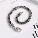Binding of Fenrir Gleipnir Braided 925 Silver Bracelet