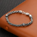 Binding of Fenrir Gleipnir Braided 925 Silver Bracelet