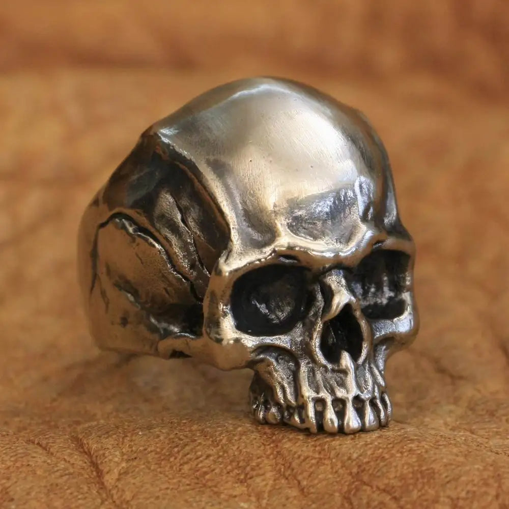 Bound to Hel Cupronickel Skull Ring