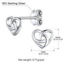 Celtic Knot Triquetra 925 Sterling Silver Earrings