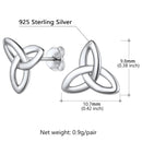 Celtic Knot Triquetra 925 Sterling Silver Earrings