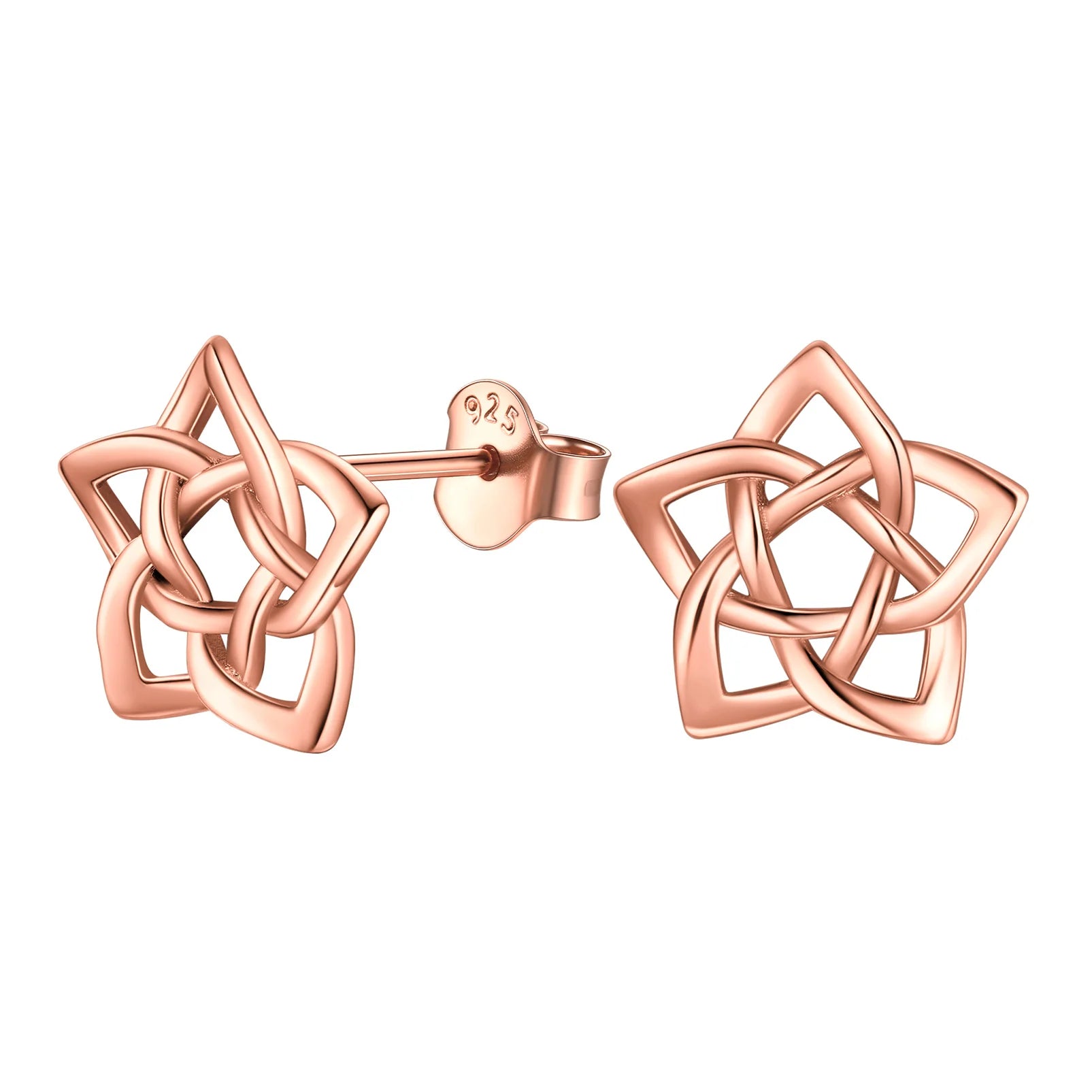 Celtic Knot Triquetra 925 Sterling Silver Earrings