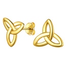 Celtic Knot Triquetra 925 Sterling Silver Earrings