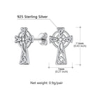 Celtic Knot Triquetra 925 Sterling Silver Earrings
