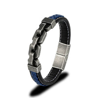 Chains of Duty Genuine Leather and Steel Bracelet