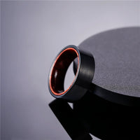 Chosen for Valhalla Tungsten Carbide and Sandalwood Black Ring