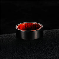 Chosen for Valhalla Tungsten Carbide and Sandalwood Black Ring