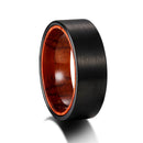 Chosen for Valhalla Tungsten Carbide and Sandalwood Black Ring