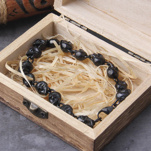 Domains of Hel Skull Bracelet in Steel