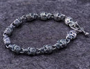 Domains of Hel Skull Bracelet in 925 Sterling Silver
