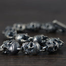 Domains of Hel Skull Bracelet in 925 Sterling Silver