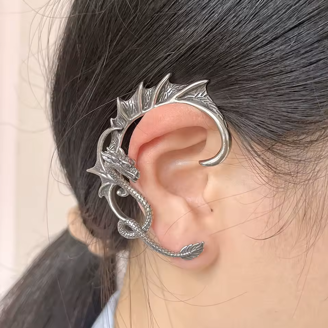Dragon Wings Stainless Steel Earring