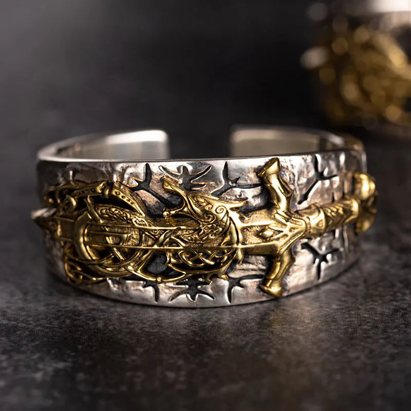 Dragonslayer  925 Sterling Silver Adjustable Ring