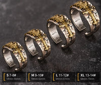 Dragonslayer  925 Sterling Silver Adjustable Ring