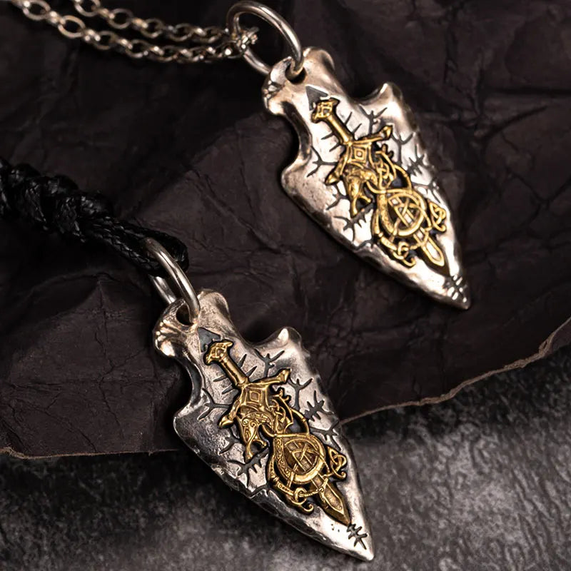 Dragonslayer Arrow Sterling Silver Pendant