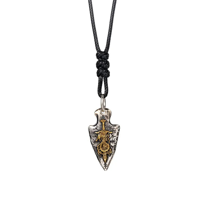 Dragonslayer Arrow Sterling Silver Pendant