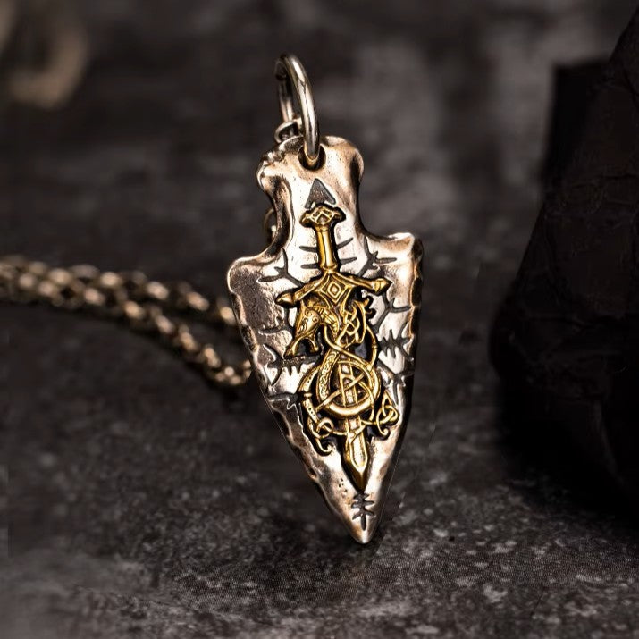 Dragonslayer Arrow Sterling Silver Pendant