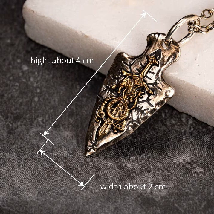 Dragonslayer Arrow Sterling Silver Pendant