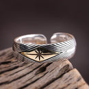 Draupnir 925 Sterling Silver Adjustable Ring