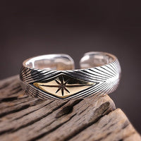 Draupnir 925 Sterling Silver Adjustable Ring