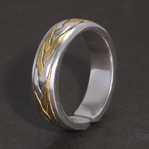 Draupnir 925 Sterling Silver Adjustable Ring