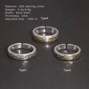 Draupnir 925 Sterling Silver Adjustable Ring