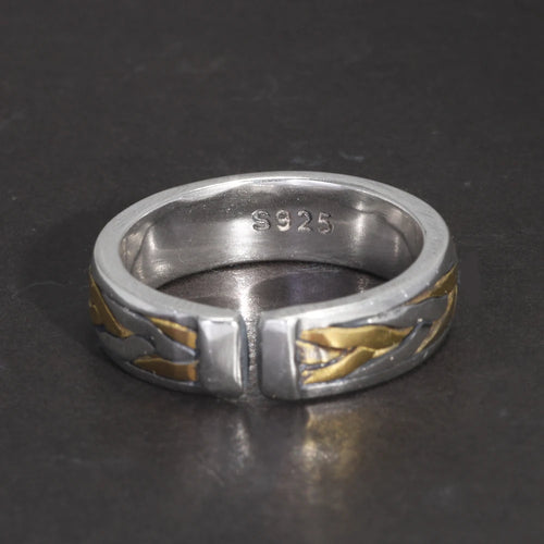 Draupnir 925 Sterling Silver Adjustable Ring