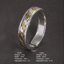 Draupnir 925 Sterling Silver Adjustable Ring